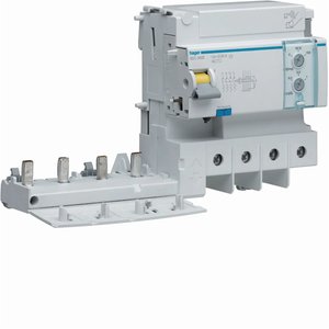 Blocco differenziale Hager 4P 125A Tipo AC 30mA 6M per protezione elettrica - Product Image 1