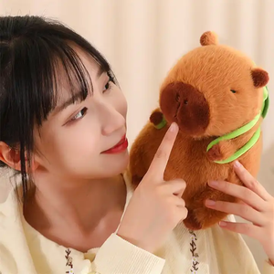 Venta caliente personalizado Capybara peluche PP algodón relleno Super suave agua conejillo de indias mochila Linda grasa para aliviar el estrés - Product Image 5