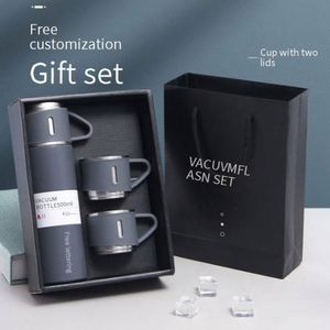 <b>Large</b> Capacity Water Cup Portable Men's and Women's Business <b>Gift</b> <b>Box</b> Set 304 Stainless Steel High-grade Insulated Cup - Product Image 3