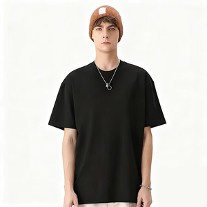 230 <span class=keywords><strong>GSM</strong></span> 디자인 프린트 남성 플러스 사이즈 티셔츠 라운드넥 유기농 면 자수 실크스크린 택틱 헤비웨이트 블랭크 티 - Product Image 2