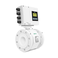 Débitmètre électromagnétique OEM Chine DN100 DN150 pour huile et eau avec précision de 0,5 % et construction en acier inoxydable