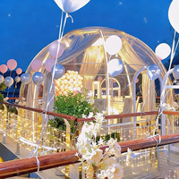 Dôme à bulles moderne en polycarbonate PVC pour l'extérieur, tente igloo quatre saisons, double couche, ignifuge, résistant au vent, plaque solide