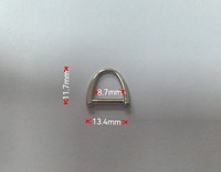 Luxus Light Gold Metall Messing D-Ring Set 10mm-25mm Geschweißte D-Ringe Schiebe gürtels chnalle für Rucksäcke