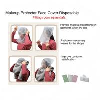 Couverture de visage de capot de protecteur de maquillage en gros direct d'usine pour l'utilisation de cabine d'essayage de magasin de vêtements de Boutique