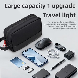 Borsa portaoggetti moderna per accessori digitali, custodia protettiva multistrato in poliestere, per viaggi e tempo libero, antipolvere e antiurto - Product Image 4