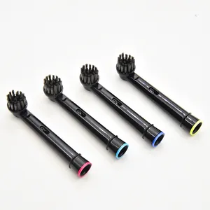Sb 17A Adult Roundheaded Recyclable Black Charcoal Ultrasoft Soft Bristle Tooth Brush Heads
