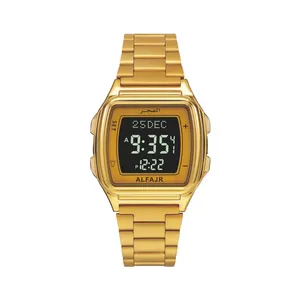 Montre numérique musulmane ALFAJR Classic WP-04 Azan pour homme, mode luxe, montres <span class=keywords><strong>Al</strong></span> <span class=keywords><strong>Fajr</strong></span>, chronomètre, boussole Alharameen - Product Image 2