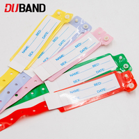 Bracelets d'identification médicale en PVC, étanches et réglables, souples, pour patients (adultes, enfants, nourrissons) en milieu hospitalier