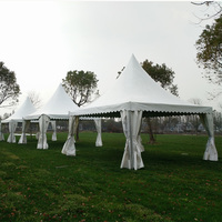 Tente personnalisée de style pagode européenne à double couche en PVC imperméable, structure à membrane blanche, toutes saisons, pour mariages, événements sportifs et activités de plein air