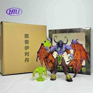 25cm <span class=keywords><strong>WOW</strong></span> Hero Illidan Stormrage Demon Hunter Elf Yudean PVC figura de acción Anime figura modelo juguetes colección muñeca regalo - Product Image 6