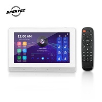 AC220V/110-250V Alüminyum Ses Hoparlörü 30W 7 İnç HD Ekranlı Dokunmatik Duvar Tipi Ev Amfisi 20m WIFI Menzili 2 Grup Bölmeli Destek