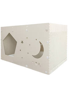 Tiragraffi per Gatti <span class=keywords><strong>Extra</strong></span> <span class=keywords><strong>Large</strong></span> a Doppio Strato Moonlight Stars, Resistente all'Usura, Carta Ondulata Non Sfilacciante - Product Image 6