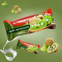 Biodegradable Heal Seal Food Packaging Bag Brown Kraft Chocolate Fruit Nut Snack Granola Energy bar Wrapper Packaging