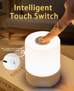 USB Có Thể Sạc Pin LED Đèn Cạnh Giường Ngủ Có Thể Điều Chỉnh Ba Màu Nhiệt Độ Điều Khiển Từ Xa Bảng Đèn Cạnh Giường Ngủ Ánh Sáng Ban Đêm - Product Image 5