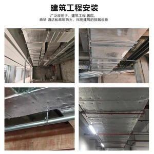 Panneau isolant thermique en laine de verre ininflammable Yipai Class, avec extraction de fumée centrifuge et feuille d'aluminium composite - Product Image 4