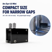 Cámara de Soldadura Compacta Arc Eye 4.0 Mini, Cámara de Monitoreo de Soldadura Industrial, 95g, 30fps, Interfaz BNC, Refrigeración por Agua