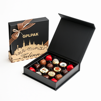 Boîte à Chocolats Écologique de Luxe avec Logo Personnalisé, Qualité Alimentaire, Fermeture Magnétique en Carton Rigide, Emballage Cadeau pour Truffes, Ruban, pour Dubaï
