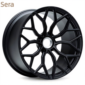 Ruedas Sera <span class=keywords><strong>Berserk</strong></span> de Aleación de Aluminio Forjado de 17-26 Pulgadas, Diseño Multirradio, Acabado Negro, Garantía de 5 Años - Product Image 1