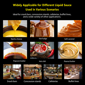 Dispensador de Salsas Eléctrico de Acero Inoxidable T2g, Plateado, para Mostrador, AC 110-240V - Product Image 5