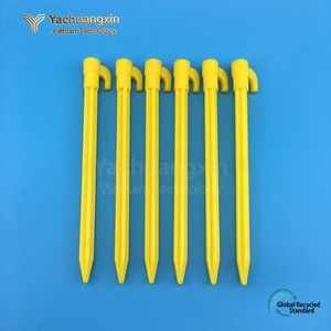 Estacas de Plástico Amarillas para Tiendas de Campaña, Paquete de 6, para Uso en Exteriores en Todas las Estaciones - Product Image 4