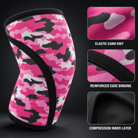 Para Gym personnalisé sport genouillères orthèse néoprène Nylon élastique Compression manchon Powerlifting Deportivas Rodilleras