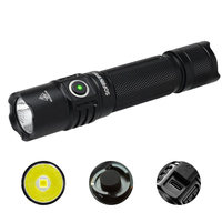 Lampe torche tactique longue portée Sofirn SP35T 3800 lumens LED, double interrupteur, très vendue, XHP50B, lumière puissante, aluminium