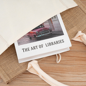 Manufacturer <strong>Wholesale</strong> Custom Printed Logo Eco Reusable Burlap Handbag Shopping <strong>Jute</strong> <strong>Tote</strong> <strong>Bag</strong> <strong>Bags</strong> with Window - Product Image 3