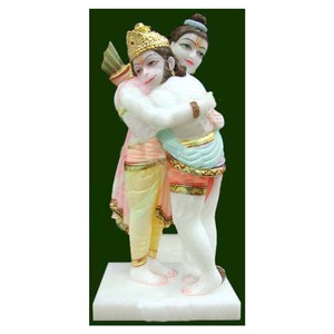 รูปปั้นพระฮันมูนทำจากหินอ่อนสีขาวสวยงามสำหรับการบูชา - Product Image 1