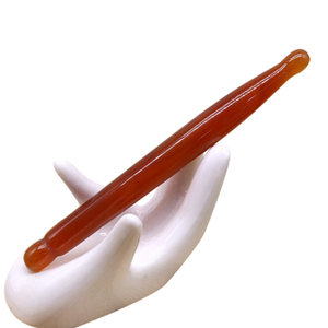 Palillo de masaje de acupuntura gua sha <span class=keywords><strong>manual</strong></span> antienvejecimiento de jade de ágata roja natural de alta calidad para masaje corporal - Product Image 6