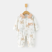Mono de Verano para Bebé, Floral, de Algodón Oxigenado, Unisex, Delgado, para Recién Nacidos, Ropa para Gatear