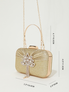 Bolso de Mano de Noche para Mujer, Diseño Nuevo, Patrón Cuadrado, Moda para Novia, Boda, Alta Calidad, Elegante, Vintage, Marca de Lujo 5A - Product Image 6