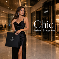 Sacs en papier cartonnés noir mat de luxe personnalisés avec logo estampé à chaud argenté pour emballage de bijoux, cadeaux et mode en boutique