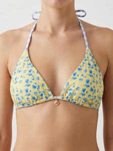 Ensemble de bikini à imprimé floral pour femmes, maillot de bain triangle à bretelles, bas de maillot de bain à nouer, maillot de bain de plage - Product Image 5