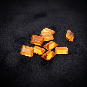 Pierres précieuses octogonales en citrine jaune 100 % naturelle de haute qualité 6x4 mm, prix de gros, bijoux très demandés avec taille de pierre précieuse - Product Image 3