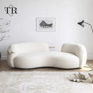Canapé Modulable de Réception Turri pour Salon de Beauté Canapé Nuage Canapés de Salon en Laine Tissu de Laine Canapé Minimaliste - Product Image 2