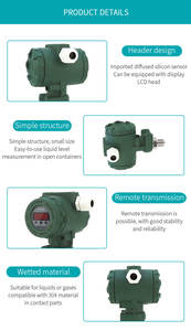 물 오일 공기압 감지용 방폭 디지털 압력 송신기 4-20mA - Product Image 5