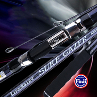 Joran Pancing Lurekiller Surf Gazer 4.2m/4.5m 3 Seksi Murah Joran Lempar Jauh Bahan Karbon dengan Ring Fuji untuk Memancing di Pantai