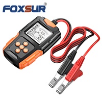 Analyseur de batterie FOXSUR pour camion, moto, voiture, 12V 24V, testeur intelligent de batterie GEL AGM EFB au plomb-acide, testeur de résistance interne