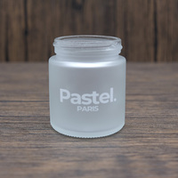 Vente en gros Bocal en verre dépoli de 4oz Bocal en verre à face droite avec couvercle à vis hermétique pour le stockage des vitamines des capsules