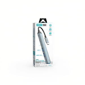 Adaptador Multifunción ANSTY 5 en 1, USB C, Carga Rápida de 65 W, Tipo C, USB 2.0, USB 3.0, UA-04 - Product Image 1