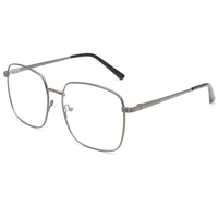 Gafas de Sol Unisex de Metal con Montura Grande, Diseño Simple, Lentes con Filtro de Luz Azul, 4 Colores, Precio Económico de Producción