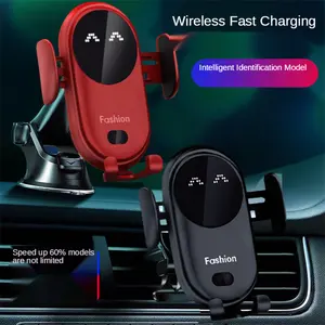 Low Priced High-quality Magnet Electronic Accessories Portable Car Cup Holder Fast Charging Wireless Car Phone Holder