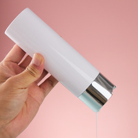 Bouteille à bouchon large de 100 ml, 200 ml, 250 ml pour lotion, shampoing, après-shampoing, gel douche, couleur personnalisée, logo, étiquette, autocollant, vente en gros, en vrac