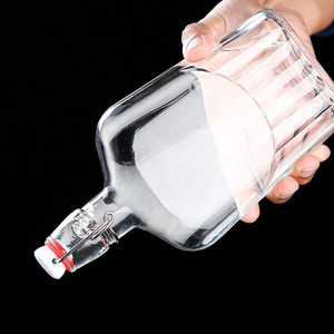 8.5 OZ (250 ml) 150ml 16oz Túi <span class=keywords><strong>Flask</strong></span> rõ ràng chai thủy tinh với <span class=keywords><strong>Swing</strong></span> Top Pocket Vodka Whisky Quà Tặng Chai <span class=keywords><strong>Flask</strong></span> - Product Image 3