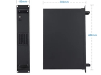 Boîtier en tôle pour amplificateur, nouvelle conception, personnalisé, 19 pouces, 1U, châssis en aluminium pour serveur