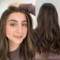 Perruque 3/4 demi-perruque en dentelle suisse avec base en soie, cheveux humains vierges russes entièrement naturels, perruque juive casher avec dessus en soie pour la peau