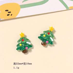 New Custom in Bulk Cartoon Cute Christmas Series Resin <b>Charms</b> <b>for</b> DIY Phone Case Cream Glue Accessories Handcrafted Materials - Product Image 4