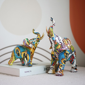 Decoración <span class=keywords><strong>de</strong></span> estilo europeo para sala <span class=keywords><strong>de</strong></span> estar, hogar y oficina: escritorio, mueble para TV, recibidor, artículos artísticos coloridos para bebés y madres - Product Image 3