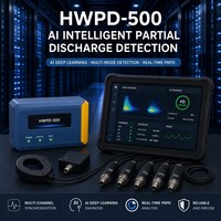 Testeur de décharge partielle portable HWPD-500 sous Android avec analyse FFT de cartographie PRPS PRPD pour la surveillance des câbles électriques (vente en gros)