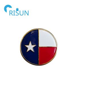 Fabrication de métal personnalisé US Texas State forme carte broche broche émail étoile <span class=keywords><strong>solitaire</strong></span> Texas drapeau épinglette insigne - Product Image 6